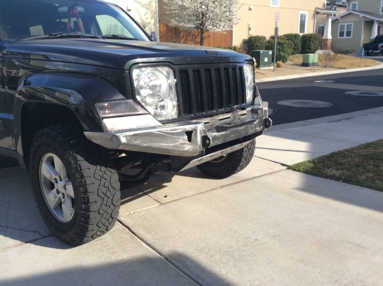 Winch Bumper for 0812 Jeep Liberty KK At The Helm Fabrication