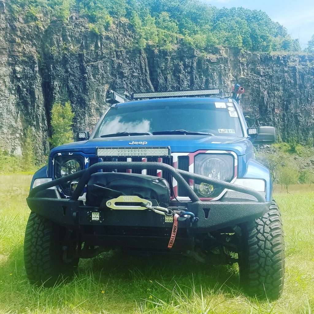 Winch Bumper for 0812 Jeep Liberty KK At The Helm Fabrication